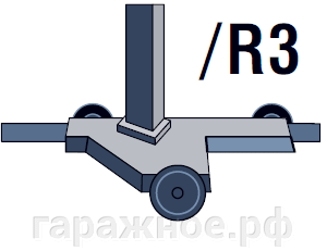 R3-3 колесная база с боковой направляющей