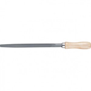Напильник трехгранный, 200 мм, деревянная ручка. СИБРТЕХ