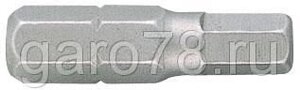 Вставка (бита) торцевая 1/4", HEX, 8 мм, L = 25 мм KING TONY 102508H