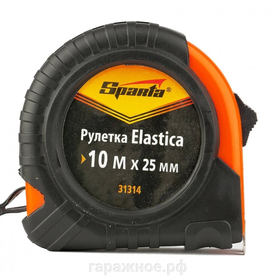 Рулетка Elastica, 10 м х 25 мм, обрезиненный корпус. SPARTA от компании ООО "Евростор" - фото 1