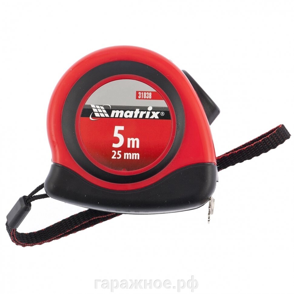 Рулетка Status autostop magnet, 5 м х 25 мм, двухкомпонентный корпус, зацеп с магнитом. MATRIX от компании ООО "Евростор" - фото 1