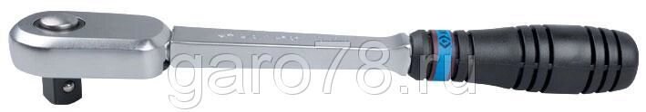 Трещотка 1/2", 250 мм, 72 зубца, с кнопкой, встроенный реверс KING TONY 4783-10G от компании ООО "Евростор" - фото 1