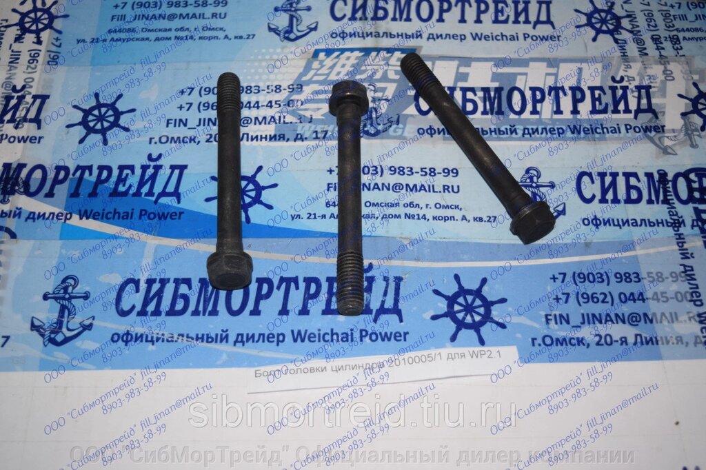 Болт головки цилиндра 2010005/1 для WP2.1 от компании ООО "СибМорТрейд" Официальный дилер компании Weichai Power в России. - фото 1