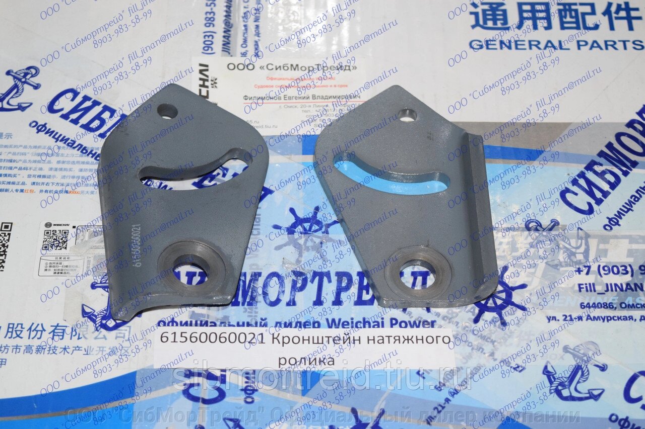 Кронштейн натяжного ролика 61560060021 для двигателей WD615/618, WD10 ...