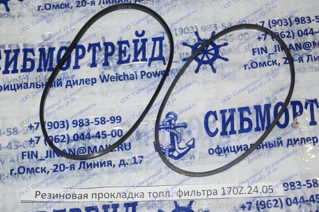 Прокладка фильтра 170Z.24.05 для двигателей 6170, 8170 от компании ООО "СибМорТрейд" Официальный дилер компании Weichai Power в России. - фото 1