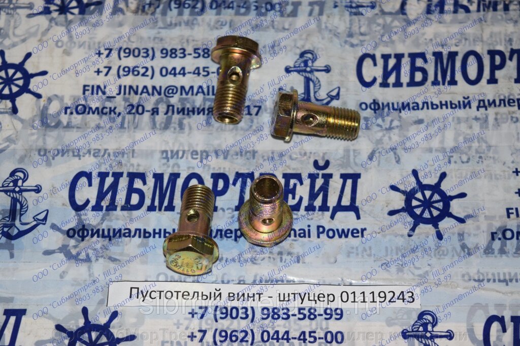 Штуцер 01119243 для двигателей TD226В (DEUTZ), WP4, WP6 от компании ООО "СибМорТрейд" Официальный дилер компании Weichai Power в России. - фото 1
