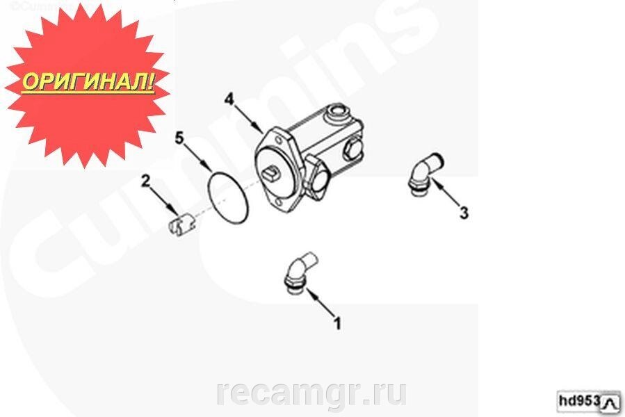 Кольцо компрессора насоса ГУРа (установочное ф 80х3х3 мм) Cummins EQB210-20 B5.9-180 EQB-180 3913845 от компании Компания Рекам Групп - фото 1