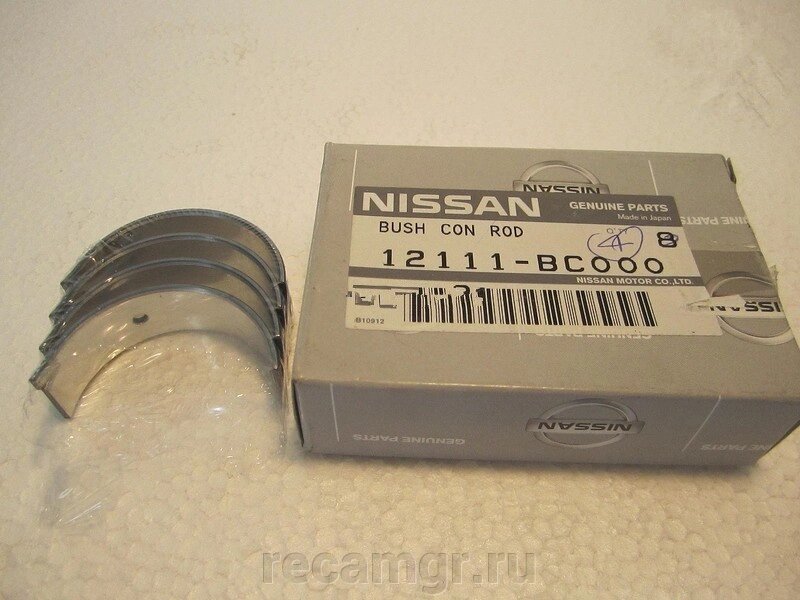 Комплект шатунных вкладышей NISSAN H01 от компании Компания Рекам Групп - фото 1