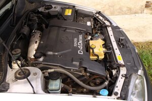 Двигатель Toyota Corolla E12 2001-2006, 2 литра, дизель, турбо, 1cdftv