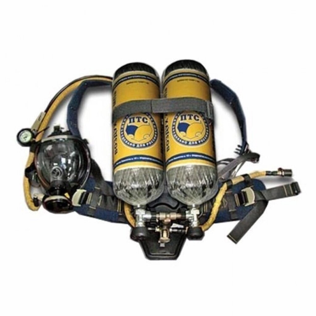 Дыхательный аппарат ПТС "Профи"-М-240М-DD7 (72 мин., 2 мет. комп. баллона 4л), вес 15,5кг от компании ООО «ДалМаск» sales@dalmask. ru - фото 1