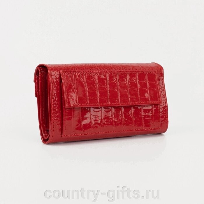 Кошелёк на кнопке, цвет красный от компании CountryGifts - фото 1