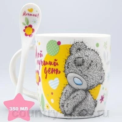 Кружка с ложкой в подарочной упаковке Мой лучший день от компании CountryGifts - фото 1