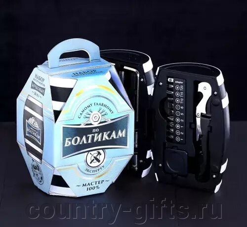 Набор инструментов в бочке Главный по болтикам от компании CountryGifts - фото 1