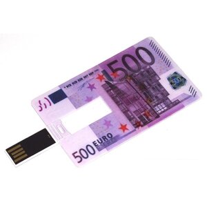 Флэш-память USB Кредитка 500 EURO