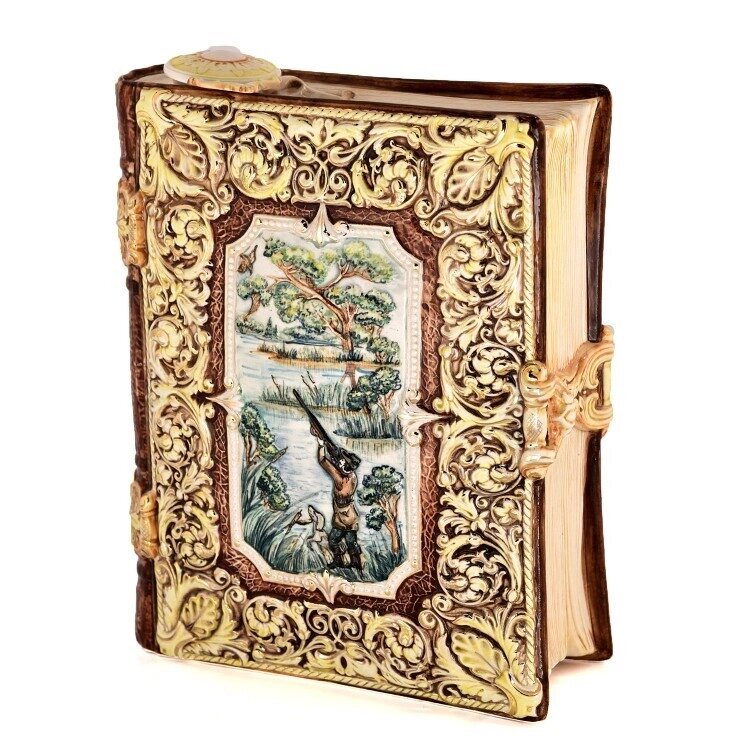 Подарочный цветной штоф с золотом Мудрая книга от компании CountryGifts - фото 1