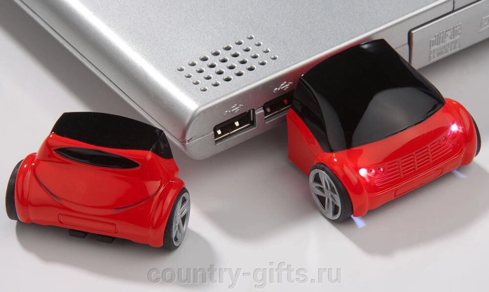 USB-флэш-карта "Машина-непотеряшка", красная, 4 Гб от компании CountryGifts - фото 1