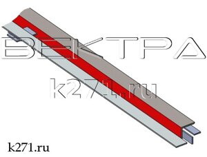 Троллейные секции К588 с подпиточной алюминиевой шиной (63х6х6000+iшина 60х6)
