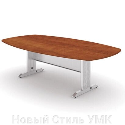 Конференц-стол MAD-251 2500х1300 на T-образном металлическом каркасе МИЛАН от компании Новый Стиль УМК - фото 1