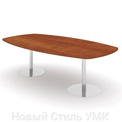 Конференц-стол MAD-253 2500х1300 на металлических опорах МИЛАН от компании Новый Стиль УМК - фото 1