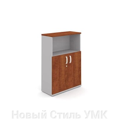 Шкаф с глухими дверцами и открытой полкой МИЛАН от компании Новый Стиль УМК - фото 1