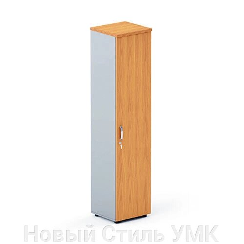 Шкаф закрытый узкий высокий с глухой дверцей БОСТОН от компании Новый Стиль УМК - фото 1