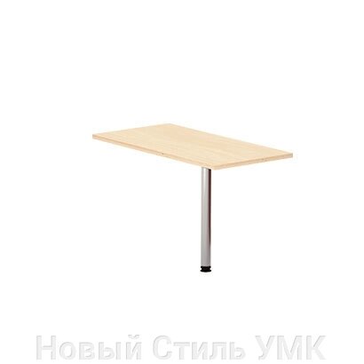 Стол приставной прямоугольный на металлической опоре МОНО-ЛЮКС от компании Новый Стиль УМК - фото 1