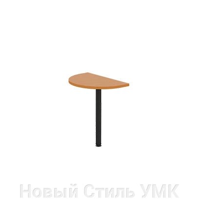Стол приставной торцевой закругленный на металлической опоре МОНО-ЛЮКС от компании Новый Стиль УМК - фото 1