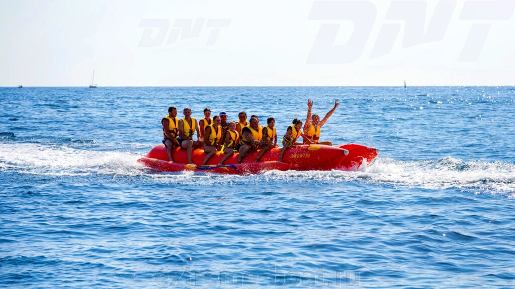 Водный банан Дубль от компании DNT Производство надувных аттракционов и лодок - фото 1