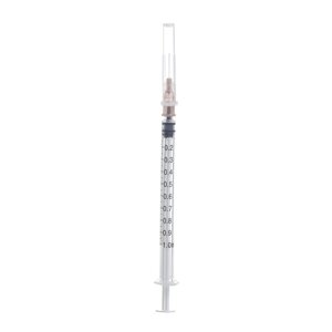 Шприц 1 мл с иглой 0,45 х 13 мм (26G x 1/2') трехдетальный стерильный 100 шт/уп. BEIJING