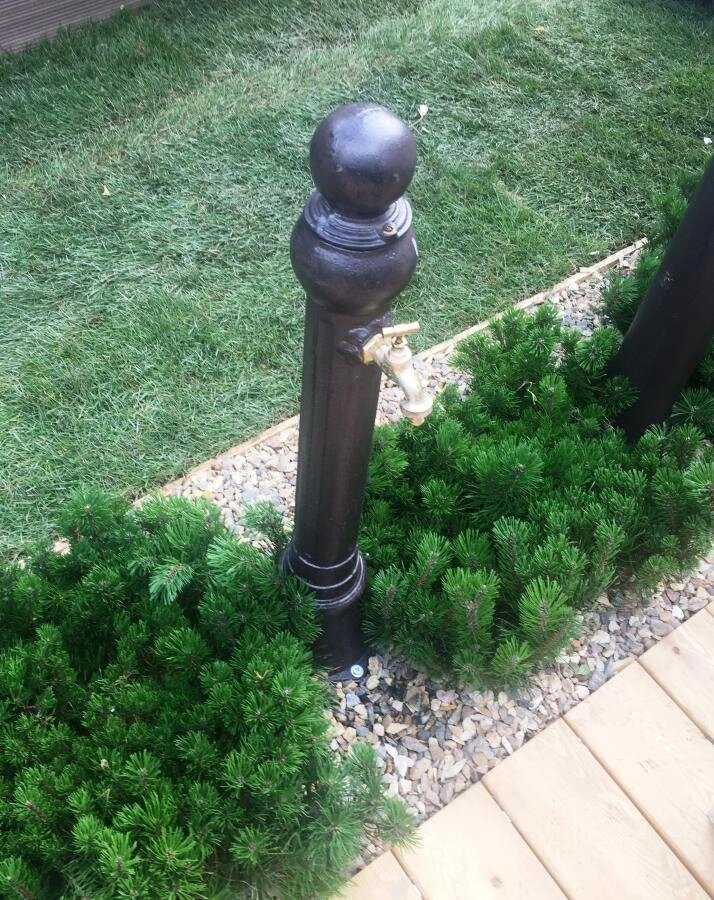 Алюминиевая садовая колонка для воды GLQ 488 (Brown) от компании Простопруд Товары для Пруда - фото 1
