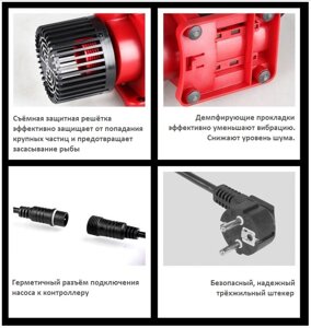 Насос для пруда JDP18000 DC-24V регулируемый производительность до 18000 литров в час