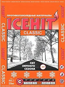 Противогололедный реагент ICEHIT Classic (25 кг) до -25ºС