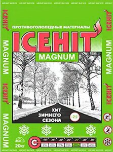 Противогололёдный реагент ICEHIT Magnum (25 кг) до -25ºС