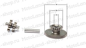 Шестерня стартера вторичного вала 164FML,166FML,167FMM,170FMM (CBB/NT)