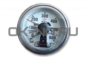 Манометр Pakkens контактный компонента B, 0-600 bar d100 мм Best Makina 2200 Cold