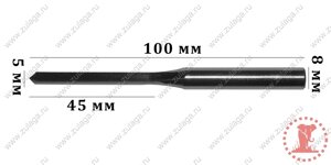 Фреза 5x45x100x8 HSS co 5%