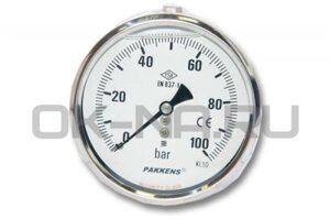 Манометр Pakkens контактный компонента B, 0-100 bar d63 мм, Best Makina 2200 Cold