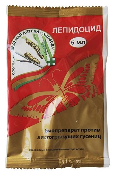 Лепидоцид средство от садово-огородных насекомых 4мл от компании ООО "Торговая компания Капитал" - фото 1