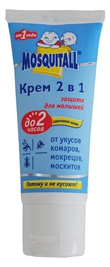 Mosquitall крем защитный детский 2в1 от компании ООО "Торговая компания Капитал" - фото 1