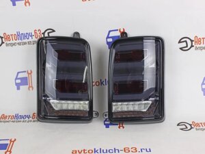 Задние светодиодные фонари «Range Rover» на Лада Нива 4x4, Urban, черные