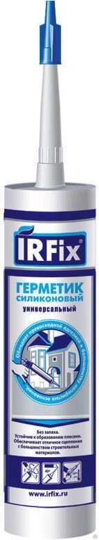 Герметик силиконовый нейтральный IRFIX прозрачный 310 мл от компании ООО "Компания Промметиз" - фото 1