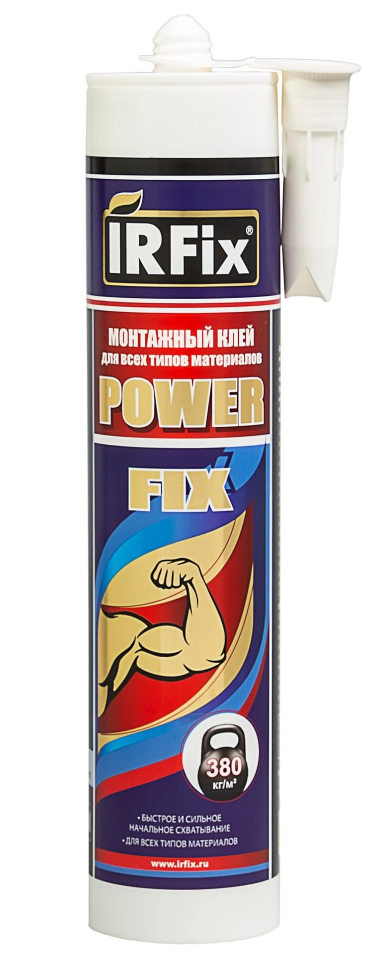 Клей монтажный IRFIX POWER FIX для всех типов матприалов 290 мл от компании ООО "Компания Промметиз" - фото 1