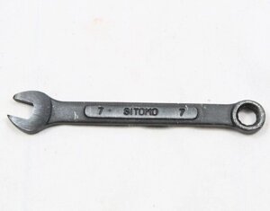 Ключ гаечный комбинированный оксидный 7х7 Sitomo