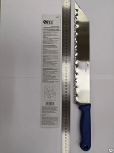 Нож для резки изоляционных плит, лезвие 340х50мм нержавеющая пластиковая ручка