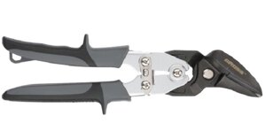 Ножницы по металлу 255 мм PIRANHA усиленные, прямой и левый рез, сталь-CrMo двухкомпонентные рукоятки GROSS