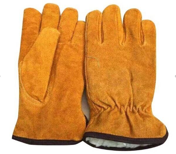 Перчатки спилковые ДОКА Драйвер (оранж) от компании ООО "Компания Промметиз" - фото 1