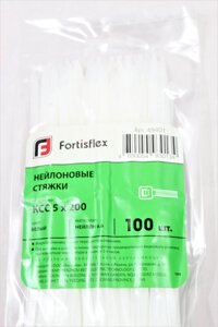 Хомут-стяжка КСС 5х200 белый (упаковка 100 шт.) FF