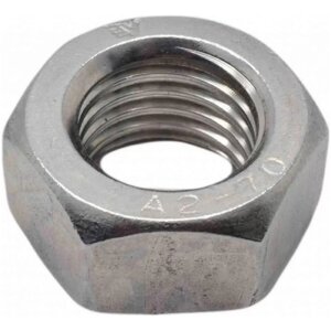 Гайка шестигранная нержавеющая сталь М16 DIN934 А2-70