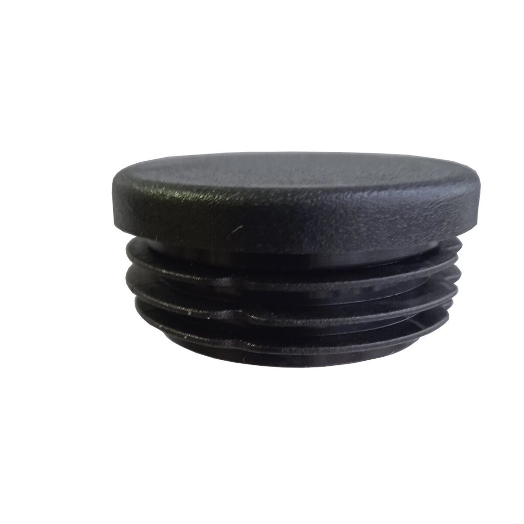 Заглушка круглая д. 38 пластиковая практичная черная RAL 9017 от компании ООО "Компания Промметиз" - фото 1