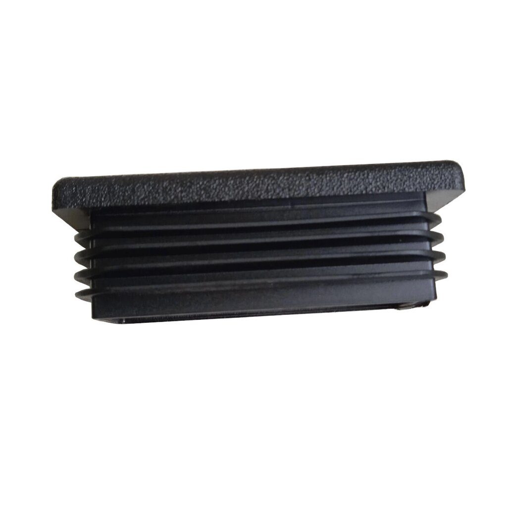 Заглушка прямоугольная 30х60 пластиковая практичная черная RAL 9017 от компании ООО "Компания Промметиз" - фото 1